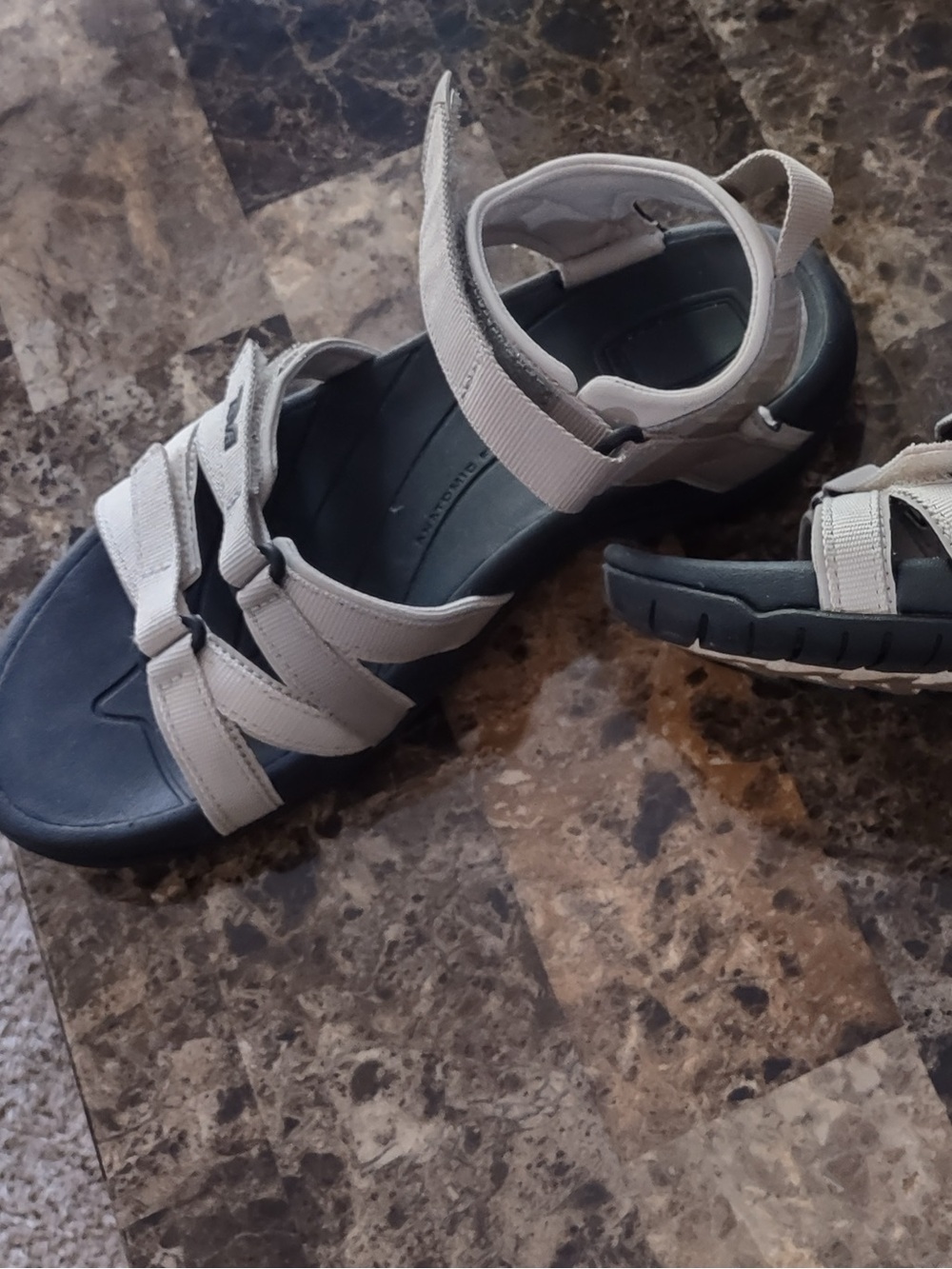 Teva Women's Beige and Black Strappy Sport Sandals - Picture 11 of 11